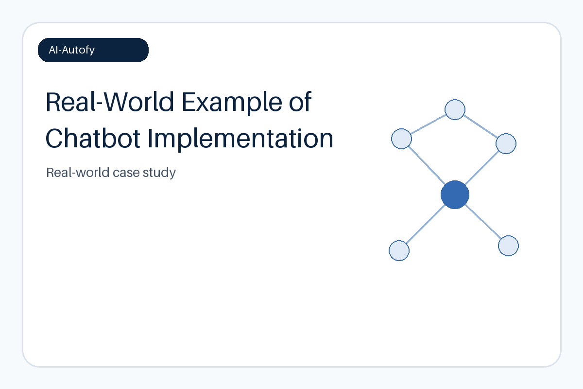 A company implementing chatbots in their customer service process