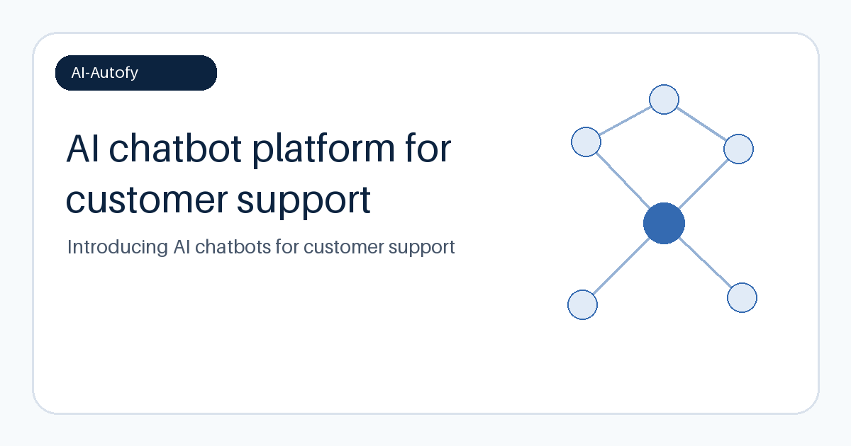 A modern AI chatbot interface showcasing customer support features with a friendly and professional design.